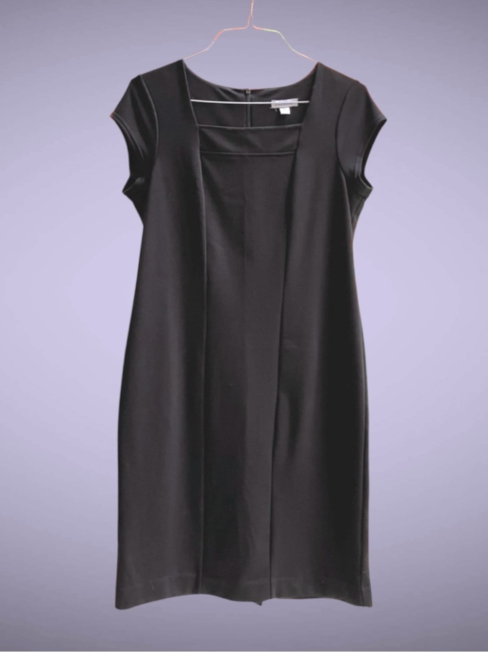 Joan Rivers Timeless Cap Sleeve Dress Size Large Black LBD
